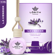 Lorith France Lavender Hanging Car Air Freshener | Premium Long-Lasting Car Perfume - LORITH FRANCE