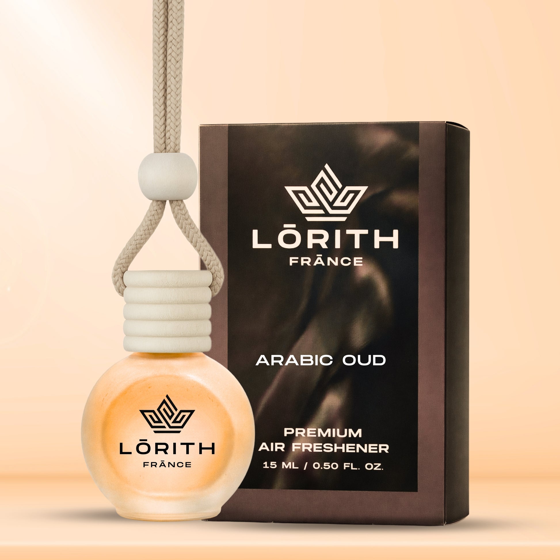 Lorith France Arabic Oud Hanging Car Air Freshener | Premium Long-Lasting Car Perfume - LORITH FRANCE