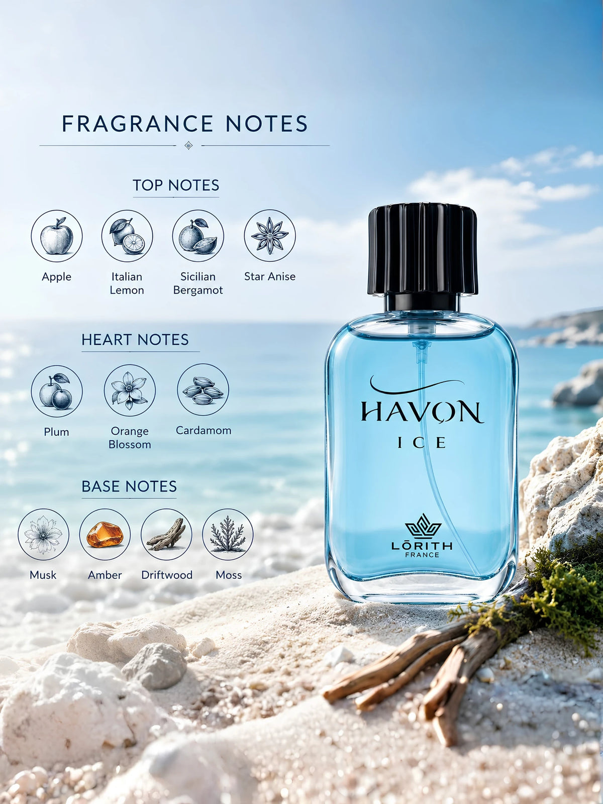 HAVON ICE | 50 ML | EDP | FOR MEN & WOMEN