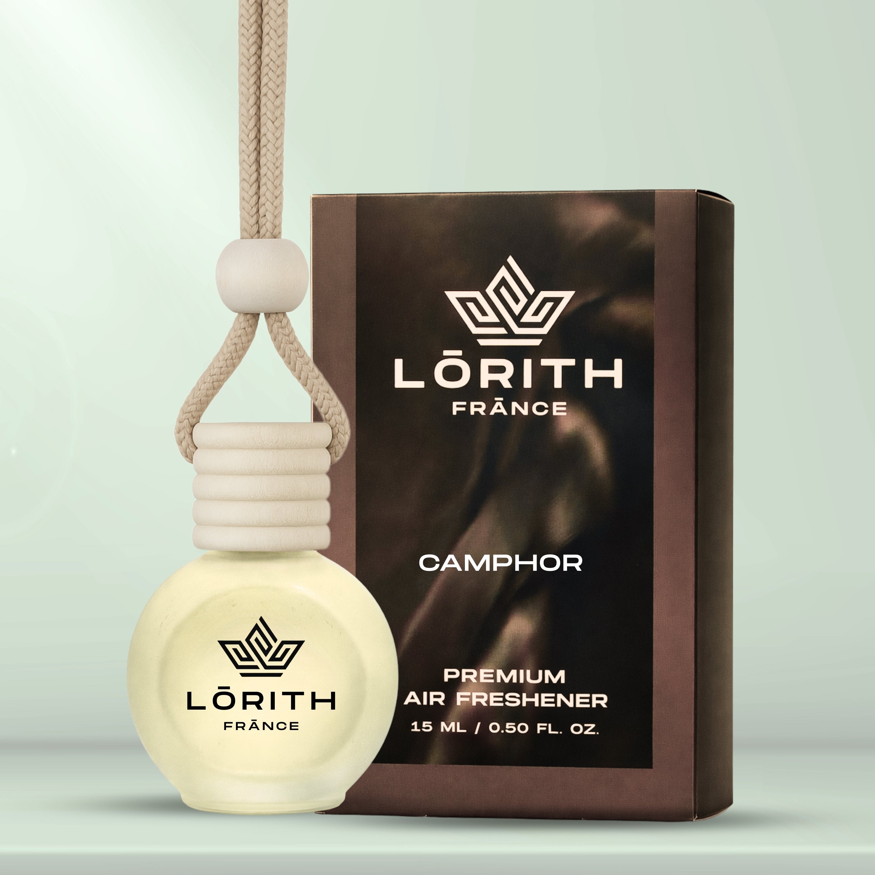 Lorith France Camphor Hanging Car Air Freshener | Premium Long-Lasting Car Perfume - LORITH FRANCE