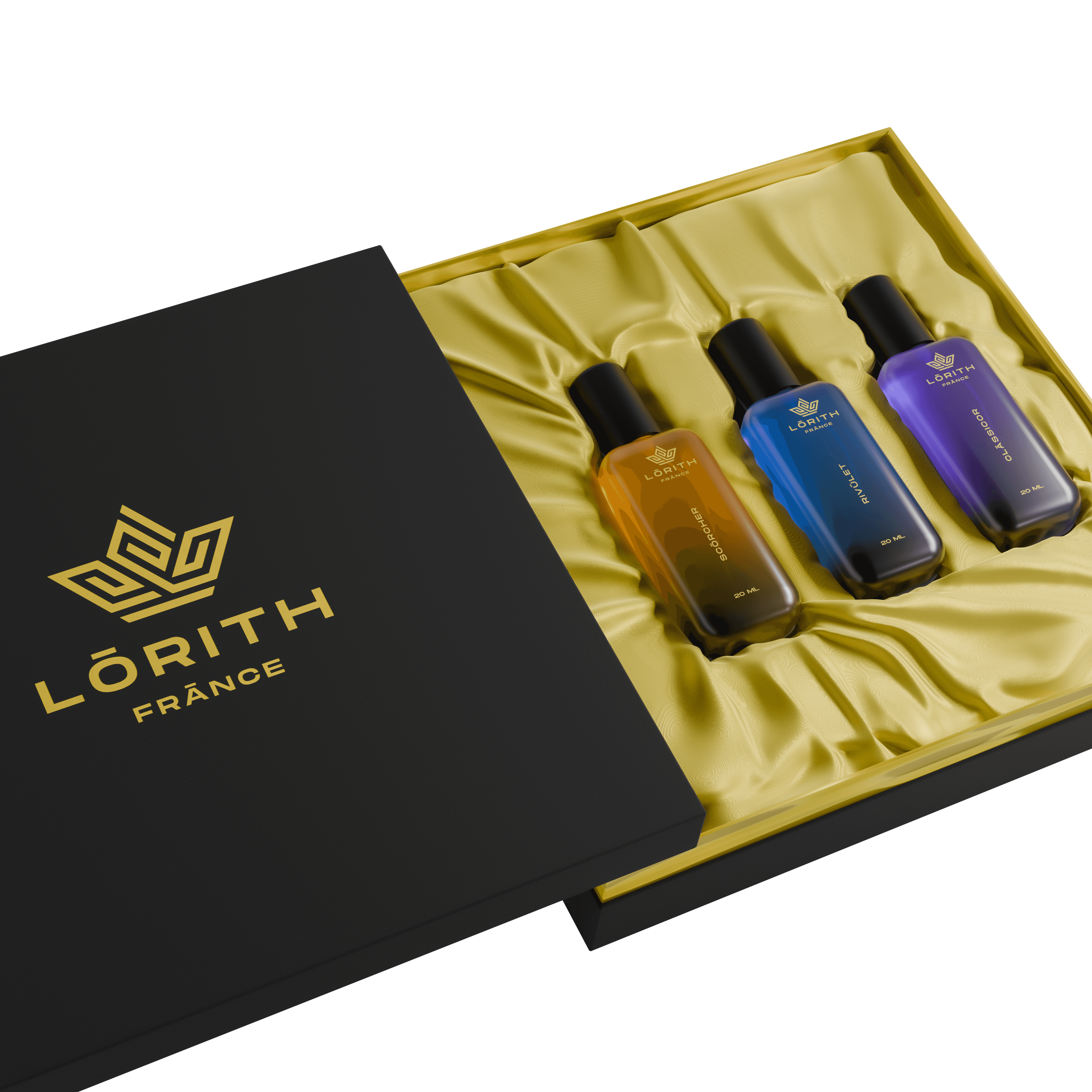 LUXURY GIFTSET FOR MEN - SCORCHER | RIVULET | CLASSICOR - 20ML X 3